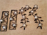 (2) Sets Of Candle Wall Sconces