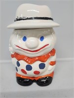 Clown with a Hat  & Polka Dot Shirt Cookie Jar