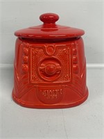 Red "Thank you" Cookie Jar