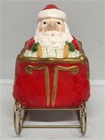 1992 House Of Lloyd's Santa Sleigh Ride Cookie Jar