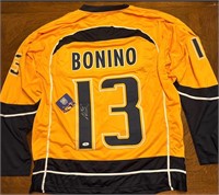 Nick Bonino Signed Jersey w/COA