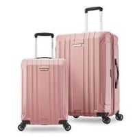 NEW 2pc Rose Gold Hard Shell Suitcase 24" and 28"