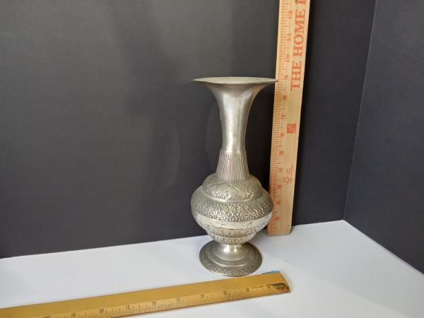 Solid Brass Vase from India