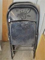 (4) Metal Folding Chairs