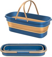 $17  18L Collapsible Mop Bucket with Wheels  Tub