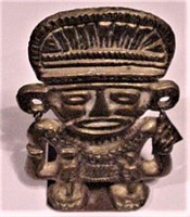 Brass Aztec Man Bookend