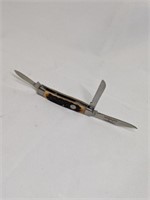 3 Blade Built Tough Pocket Knife 6 1/4" Open