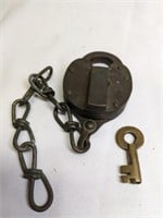 1954 Lock w/ Key - Works