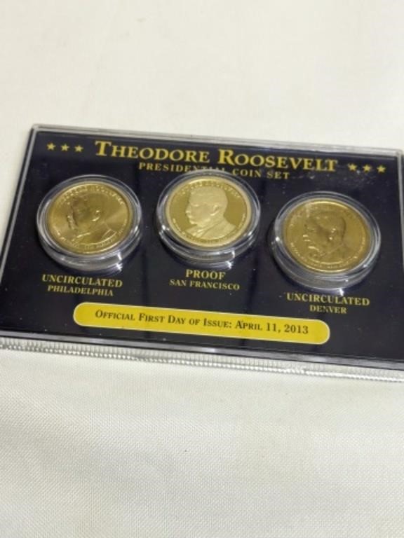 Theodore Roosevelt Presidential Golden Dollars