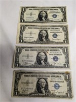 1935A,C,D,G One Dollar Silver Certificates