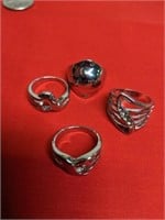 4 Rings Size 6 1/2