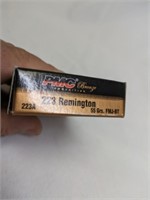 20 - 223 Remington 55 Grain Cartridges, New