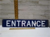 PORCELAIN SIGN - ENTRANCE