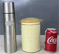 Tim Hortons Coffee Thermos and Container