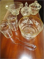 VINTAGE ICE BOWL & CANDY DISHES