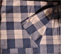 CANNON MILLS Fabric Blue/white checks 52" x 61"