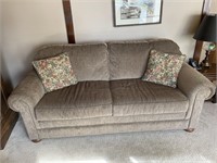 2 Cushion couch- light brown-78x36x seat height
