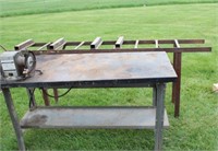Work Bench with Grinder & Other Work Table