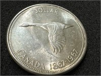 1867-1967 Canada Silver Dollar