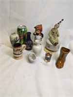 Vases, Figurines, Music Box, mostly Japan