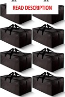 $40  Large Strong Moving Bags - 8 Pack  Black