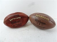Lot of 2 Wilson Footballs (Air not checked)