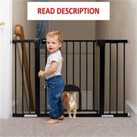 $86  Babelio 29-48 Baby Gate  Cat Door  Black