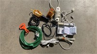 Electrical Cords/Timer/Light Lot