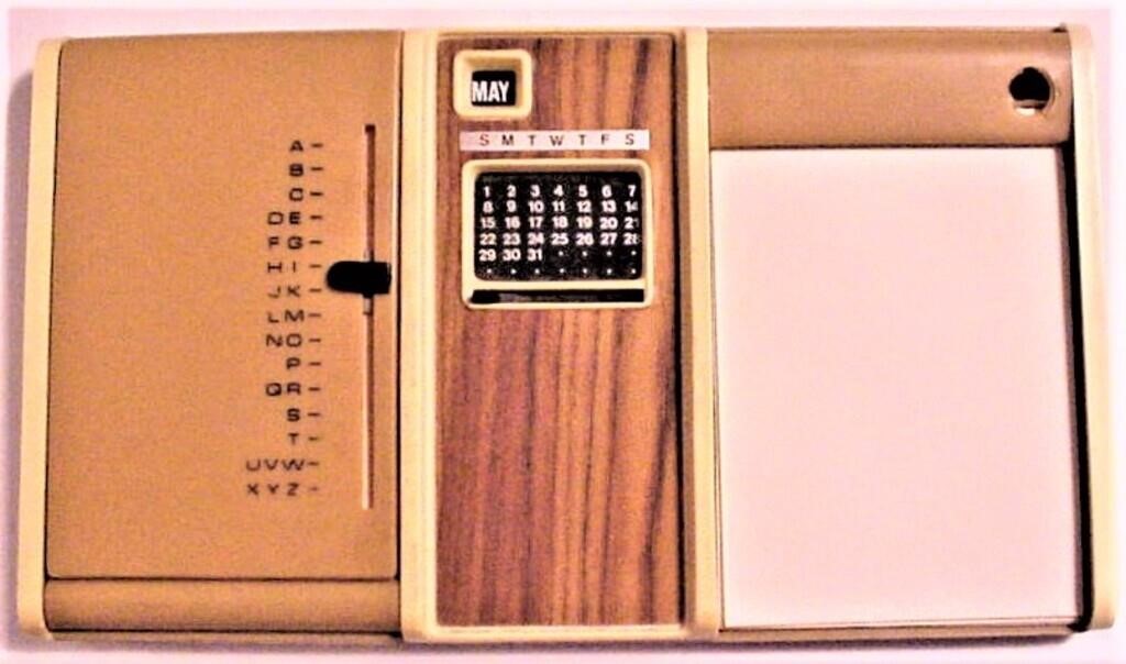 Desk Set Phone Number Index Calendar Note Pad