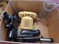 Vintage Phone, Thermometers, Sound Machine, Etc.