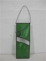 10"x 4" Green Art Glass Decor