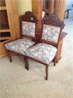 Two detailed Victorian chairs