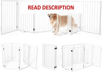 $150  Metal Dog Gates  6 Panels 24'H*120'W  White