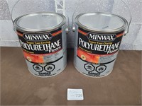 2 Minwax Polyurethane for floors gloss 3.78L