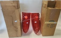 1956 Lincoln Premiere Pair of Tail Lamp Lenses