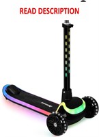 $80  Rahmory 3-Wheel Scooter  Light-Up  3-12 Black
