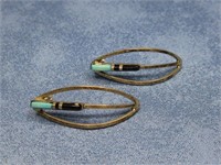 S.S. Old Pawn Tested Multi Stone Earrings