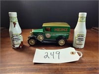 Heinz Truck Bank, & Salt & Pepper Shakers