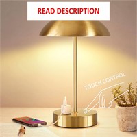 $30  Modern LED Desk Lamp  Gold  3-Way Dimmable
