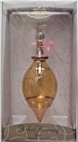 Hallmark Christmas Etched Glass Ornament NIB