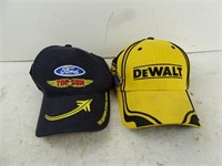 Lot of 2 Hats - Ford AirVenture & DeWalt Nascar