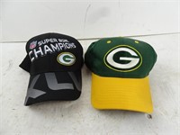 Lot of 2 Green Bay Packers Baseball Hats