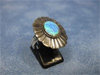 S.S. Vtg Hallmarked Cleaned Opal Ring SW