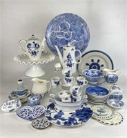 Selection of Blue & White Decor & More