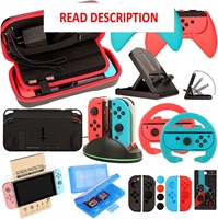 $35  Nintendo Switch Kit: Wheel  Grip  Case
