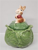 Metlox Rabbit on Cabbage Cookie Jar