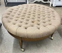 Tufted Ottoman on Casters