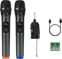 $40  Dual UHF Wireless Microphones Set (WSM-200)