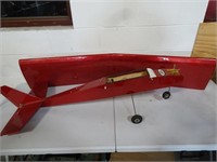Red Model Airplane AMA 1990 Member (As is)