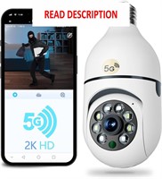 $20  2K HD Bulb Security Camera  Full Night Vision